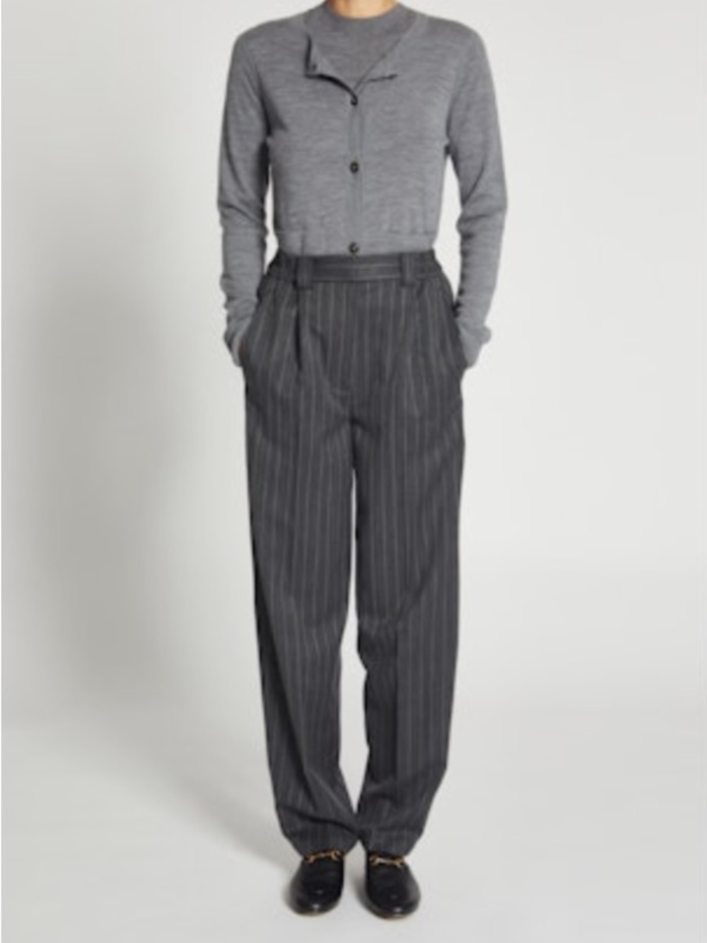 SAINT ART
CHESTER PIN-STRIPE TROUSER - GREY PINSTRIPE